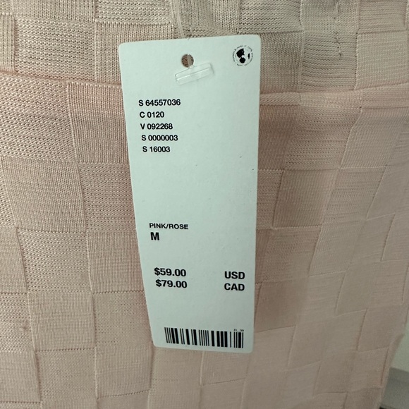 Urban Outfitters *NWT* baby pink dress with slit. - Picture 4 of 7